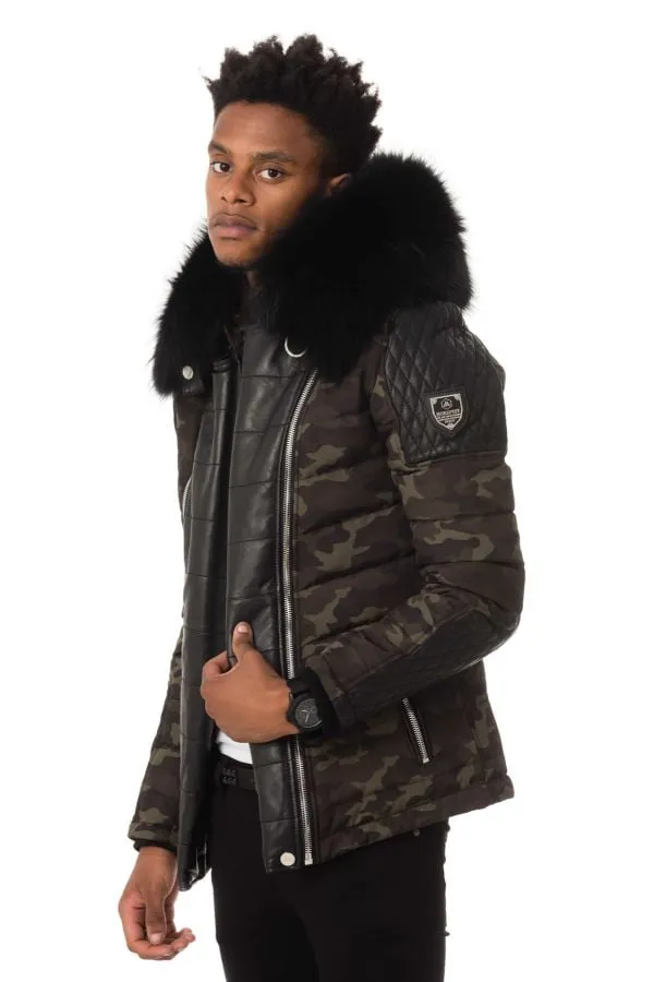 Chaqueta Hombre Horspist Carlton Camouflage Col Noir 