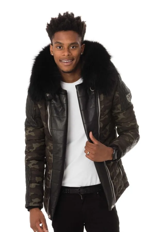 Chaqueta Hombre Horspist Carlton Camouflage Col Noir 