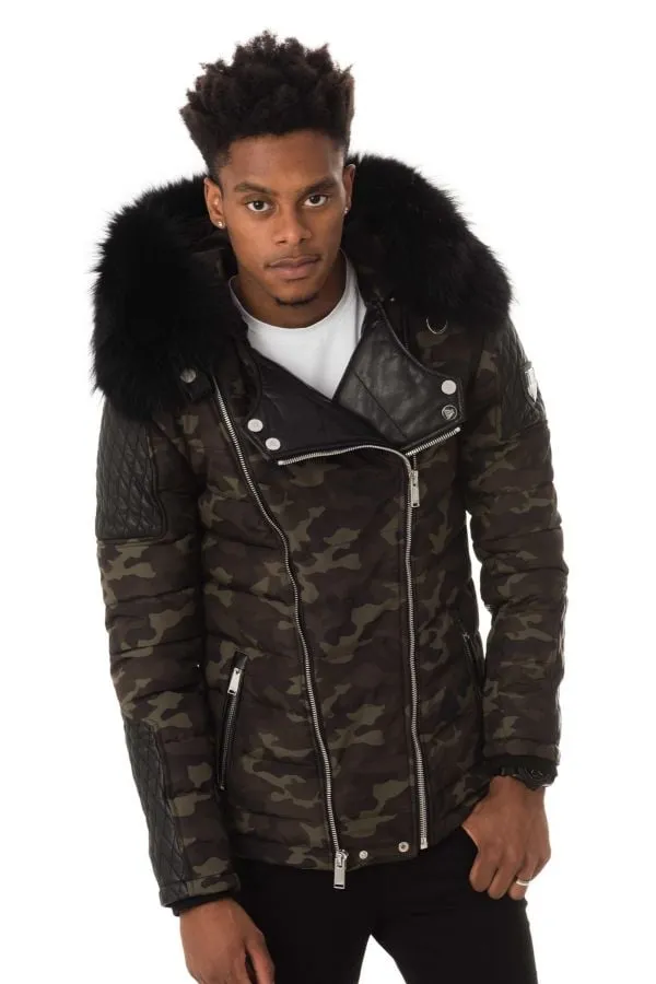 Chaqueta Hombre Horspist Carlton Camouflage Col Noir 