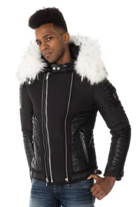 Chaqueta Hombre Horspist Martinez Noir Col Blanc Edition Limitée 