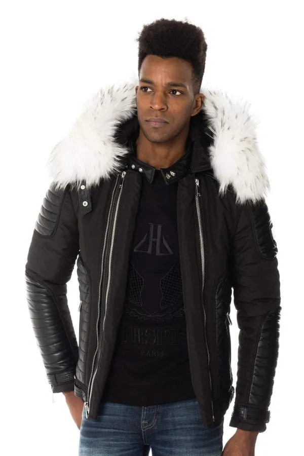 Chaqueta Hombre Horspist Martinez Noir Col Blanc Edition Limitée 