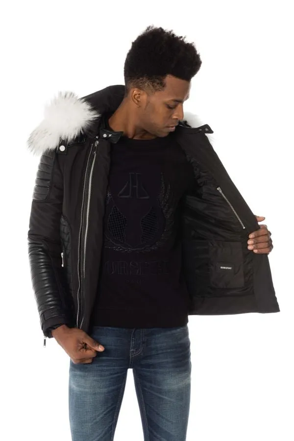 Chaqueta Hombre Horspist Martinez Noir Col Blanc Edition Limitée 