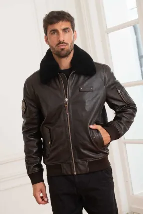 Chaqueta Hombre Patrouille De France Official 70 Alpha Brown