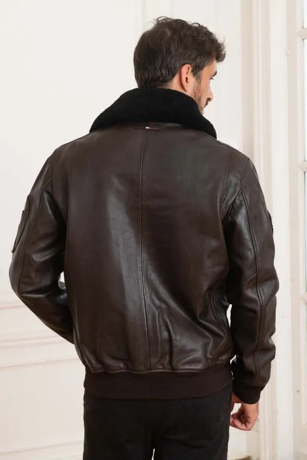 Chaqueta Hombre Patrouille De France Official 70 Alpha Brown