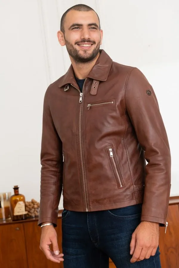 Chaqueta Hombre Redskins Rider2 Stoner Cognac