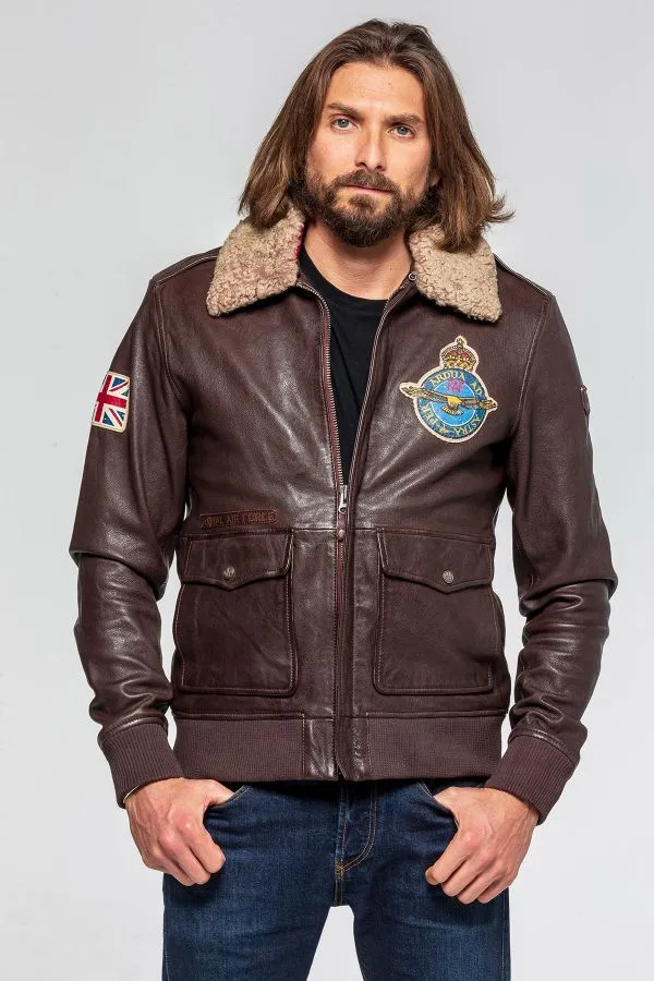 Chaqueta Hombre Royal Air Force Britten Dark Brown