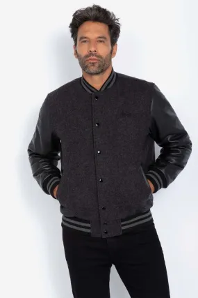 Chaqueta Hombre Schott Lc8705 Grey/Black 