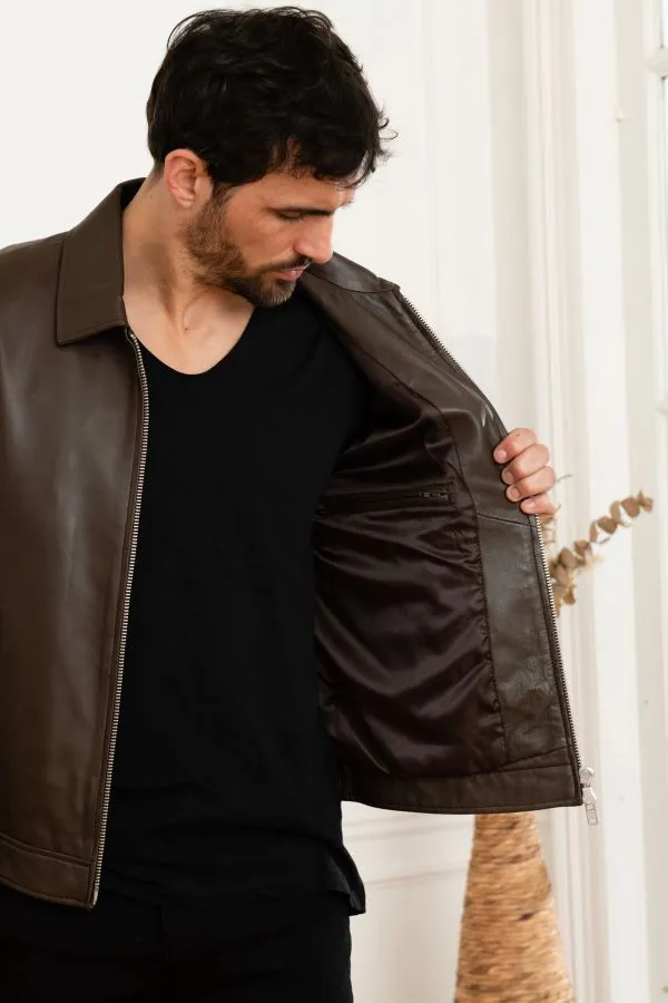 Chaqueta Hombre Serge Pariente Random Brown