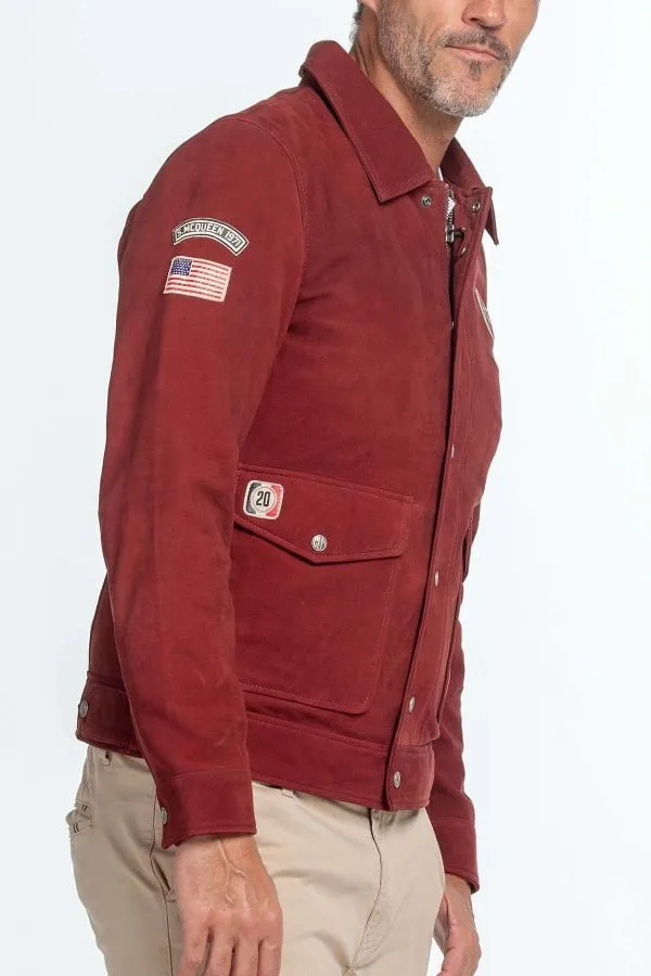 Chaqueta Hombre Steve Mcqueen Charlie Sheep Steve Mcqueen Nubuck Dark Red Zz