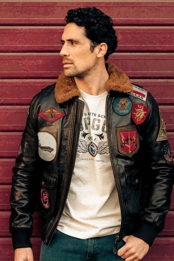 Chaqueta Hombre Top Gun Tg-Lea-02 Jacket Men Brown