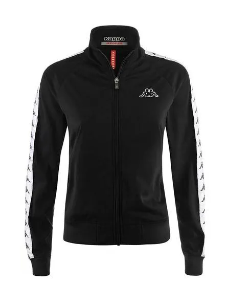 chaqueta kappa wanniston negro mujer