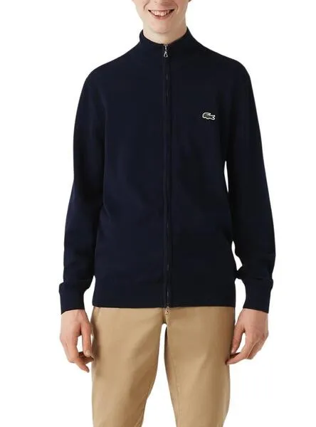 Chaqueta Lacoste Cuello Alto Marino para Hombre