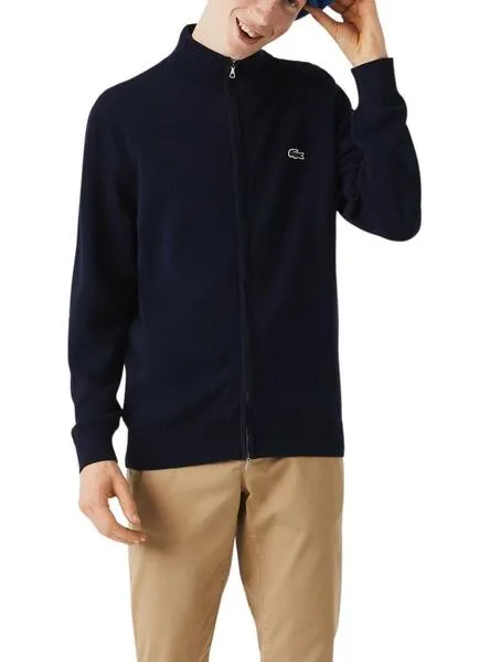 Chaqueta Lacoste Cuello Alto Marino para Hombre