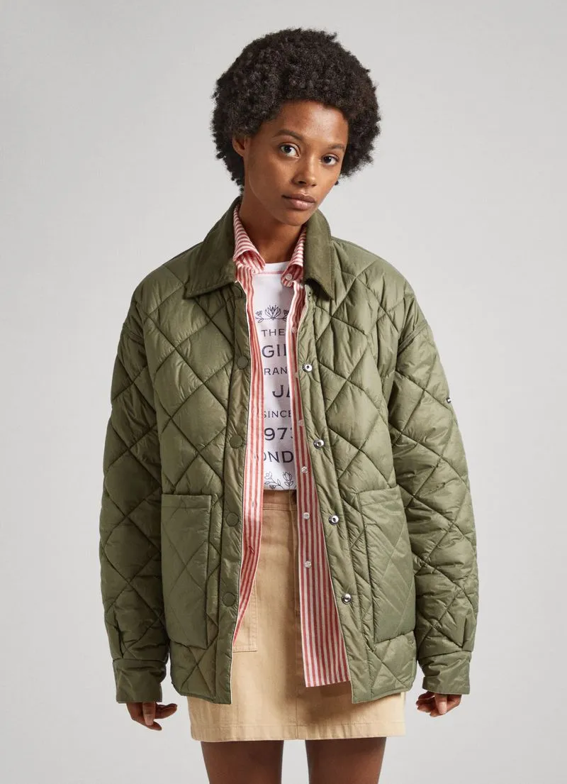 Chaqueta Mujer Pepe Jeans Shine Color Verde Oliva