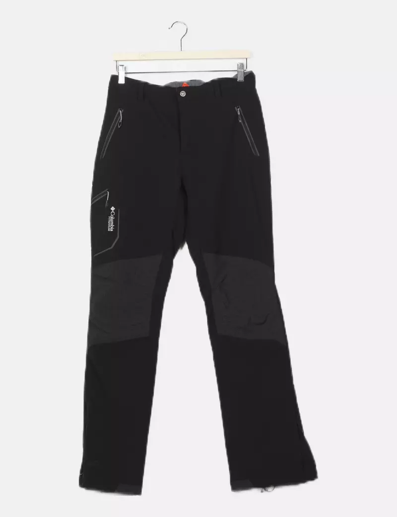 Columbia Pantalón negro cortafuegos