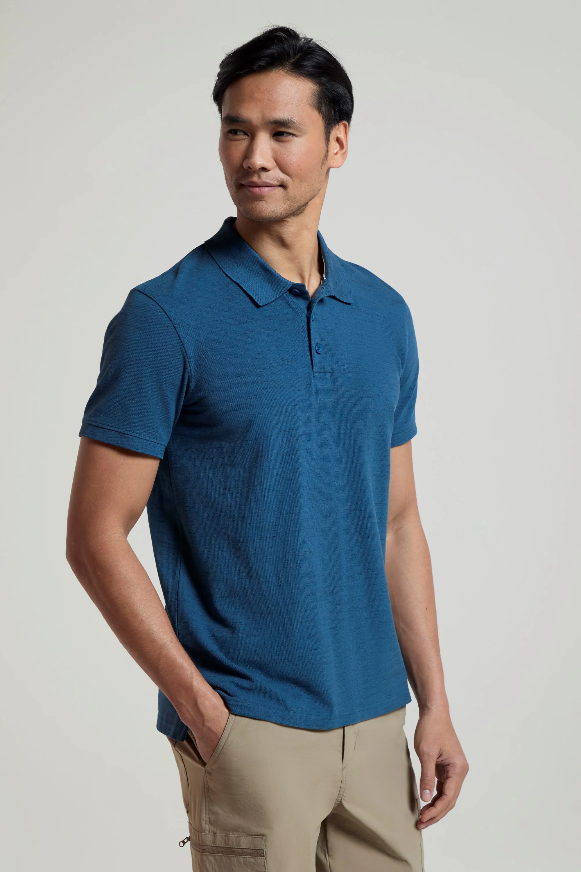 Dawnay Pique Slub camisa tipo polo con textura para hombre