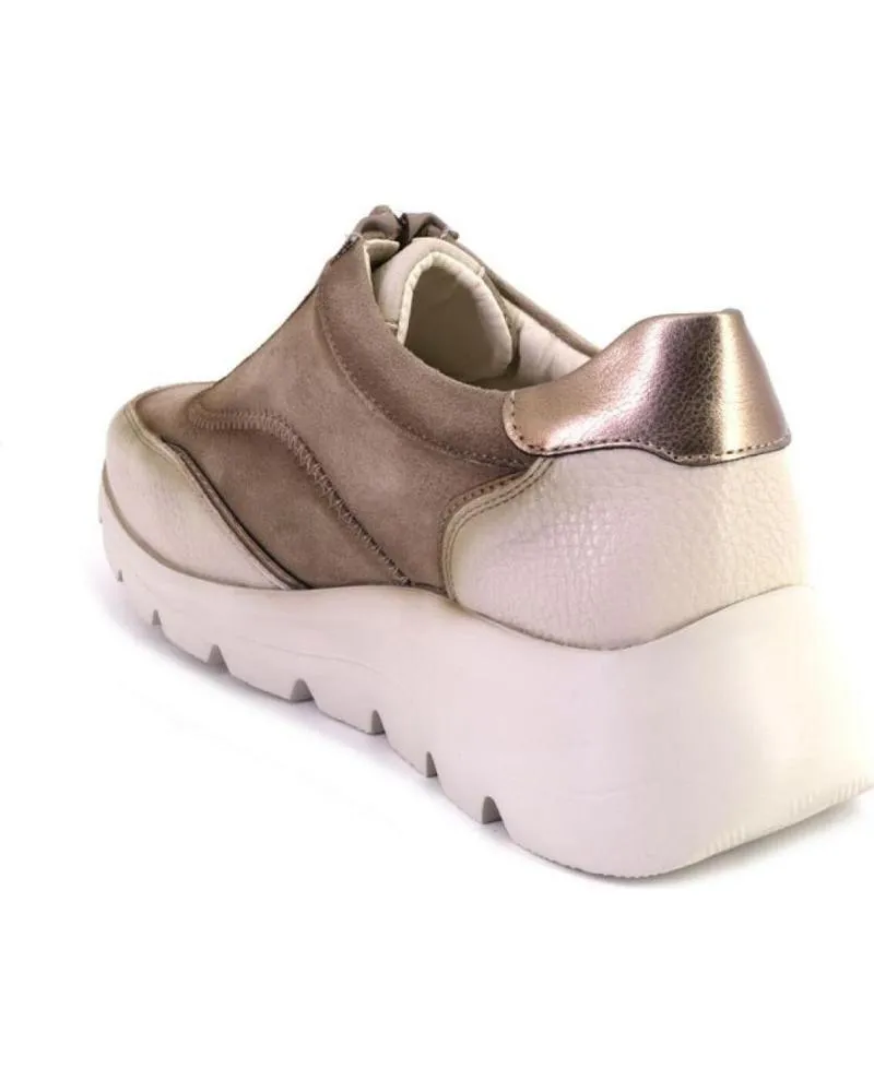 Deportivas AMARPIES  de Mujer 27096 ZAPATILLAS CASUAL DE MUJER  CREMA