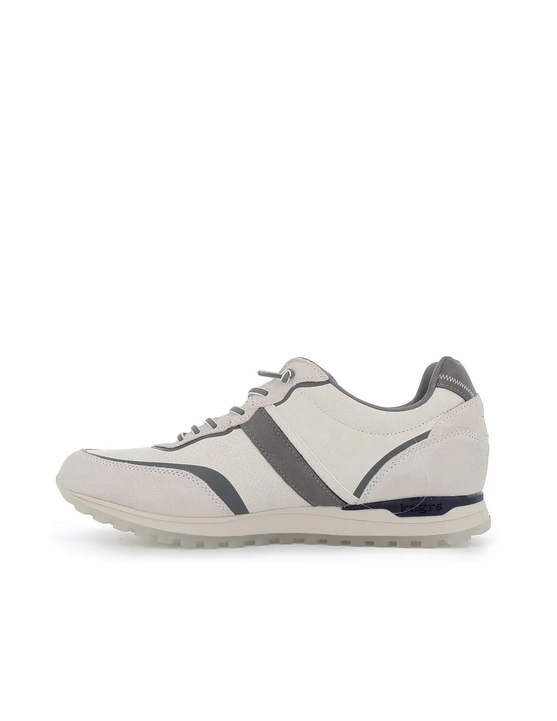 Deportivas piel cordones elasticos hombre blanco CORONEL TAPIOCA