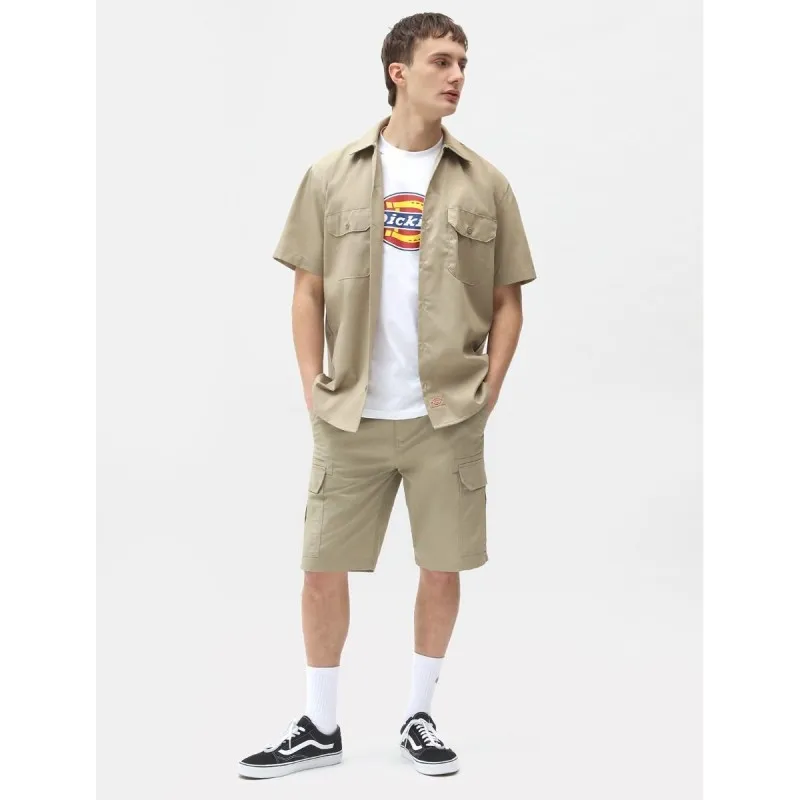 DICKIES Work Shirt with short sleeve for men black - khaki - charcoal grey