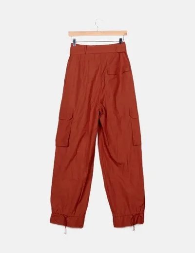 DRAE Pantalón cargo naranja