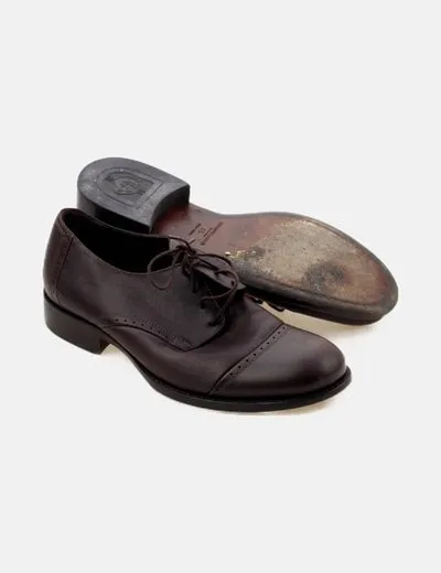 Emporio Armani Zapato oxford marrón oscuro