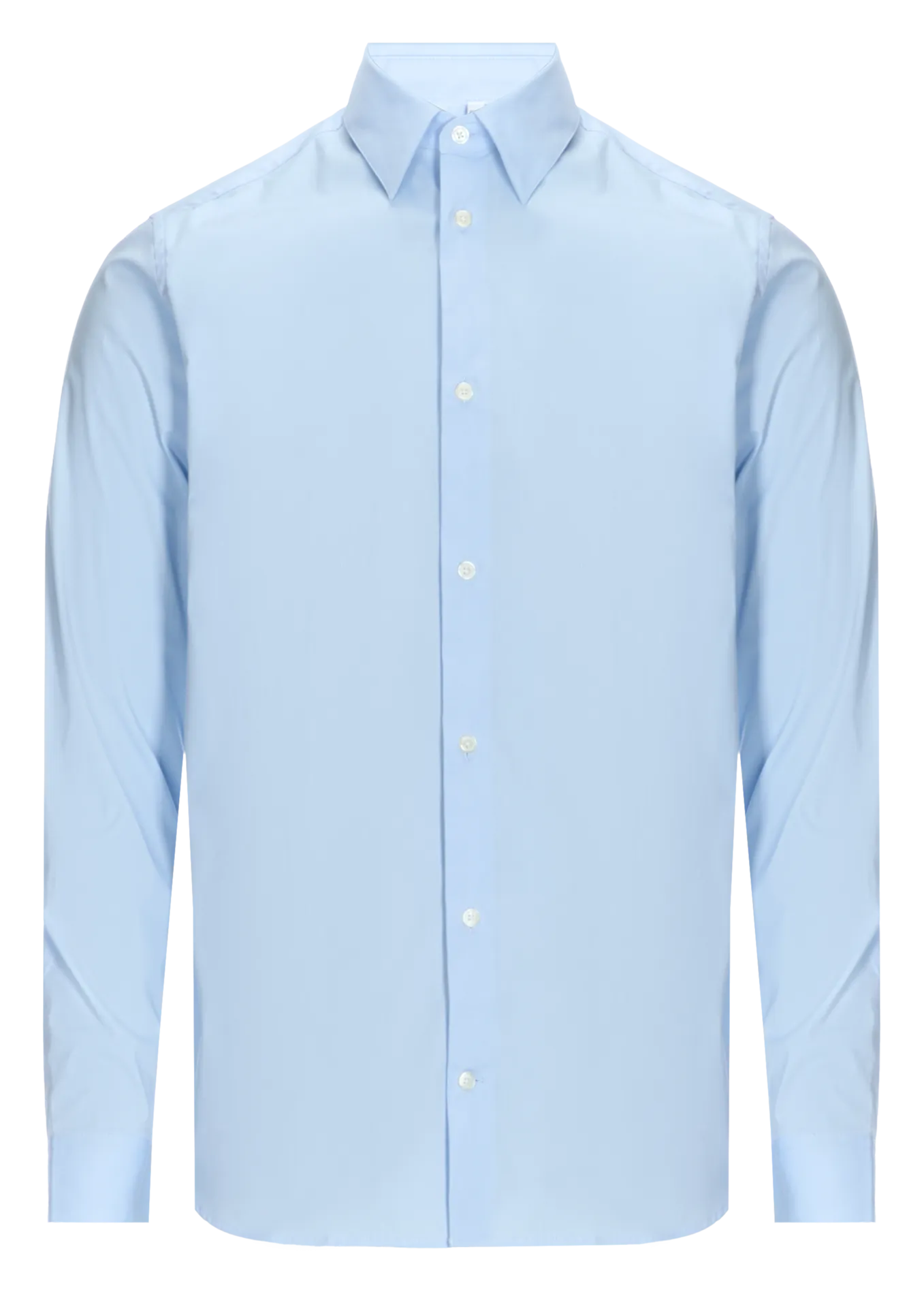 ESTRETCH - Camisa regular de algodón mezclado en azul