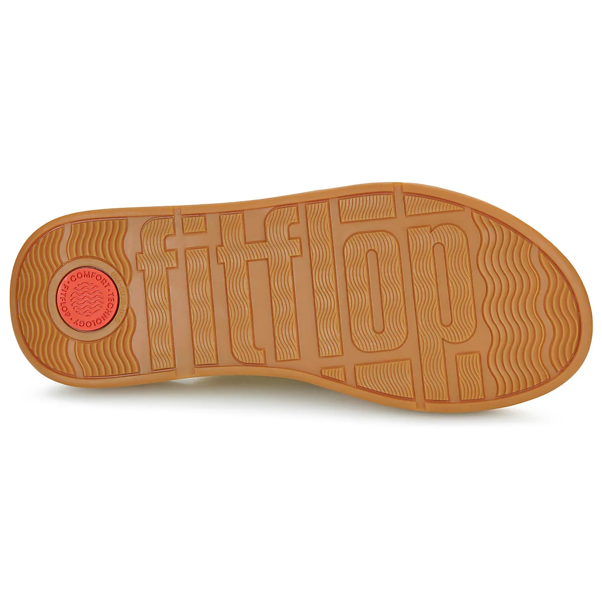 F-Mode Leather-Twist Flatform Slides (Cork Wrap)