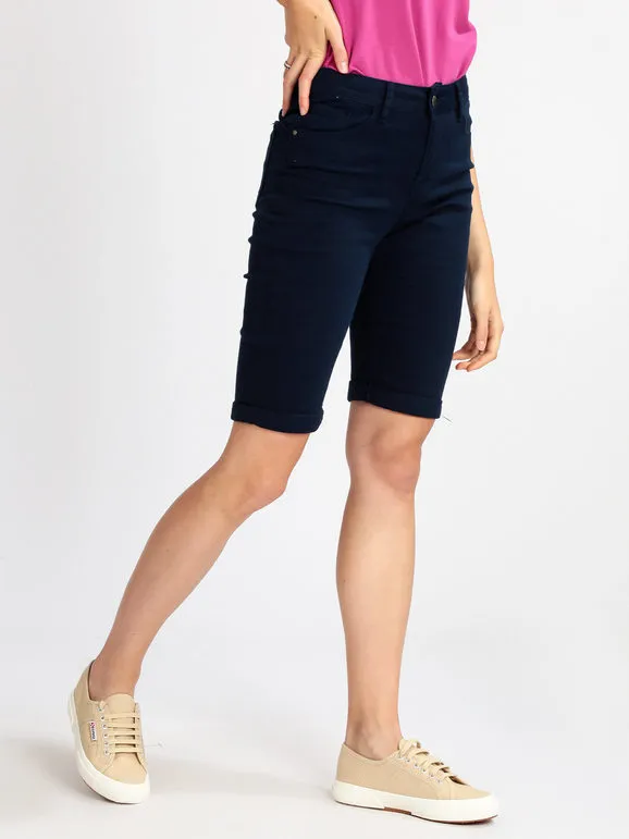 Fionina Jeans Bermudas mujer push-up en algodón