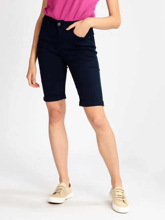 Fionina Jeans Bermudas mujer push-up en algodón