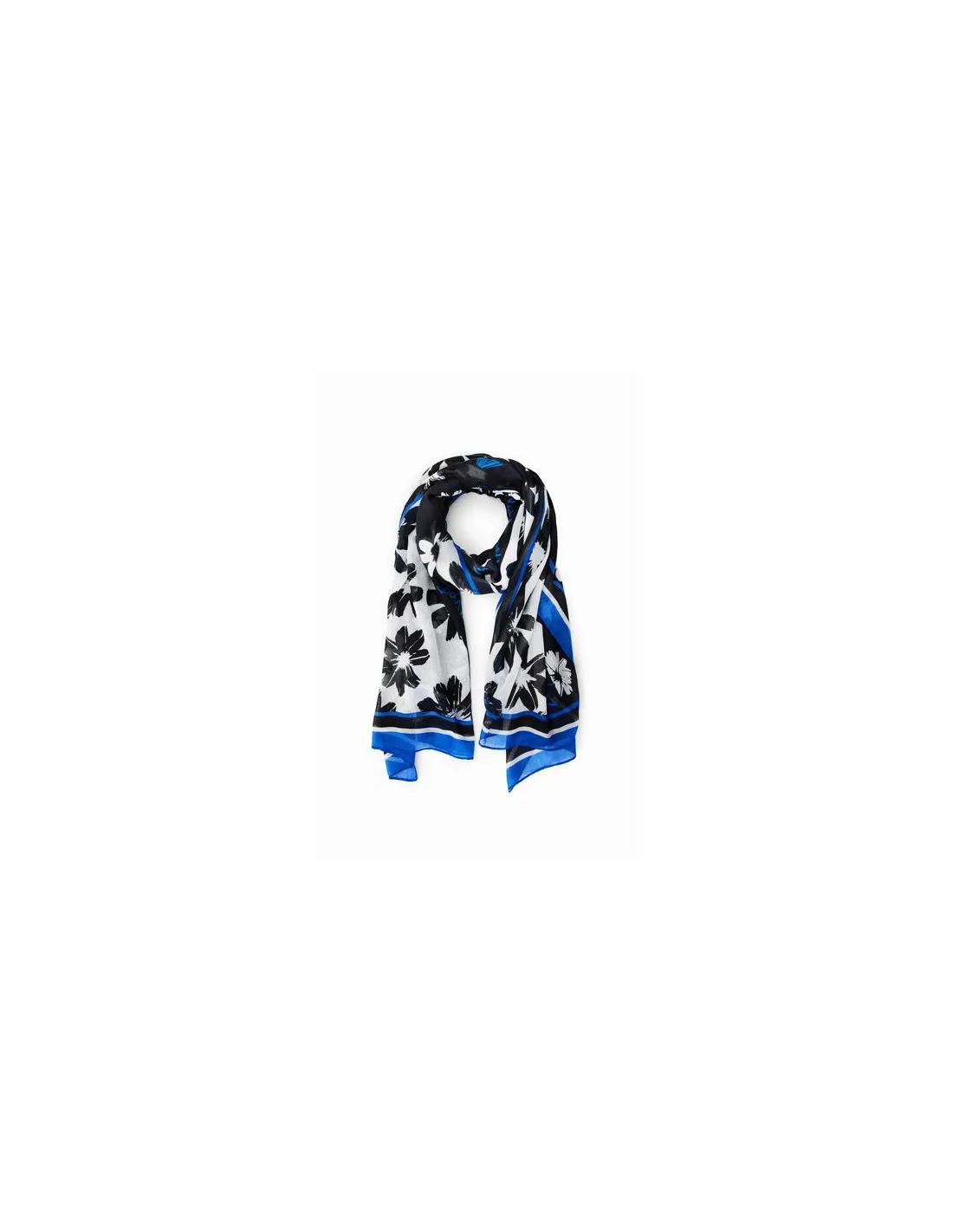 Foulard rectangular flores Arty de Desigual