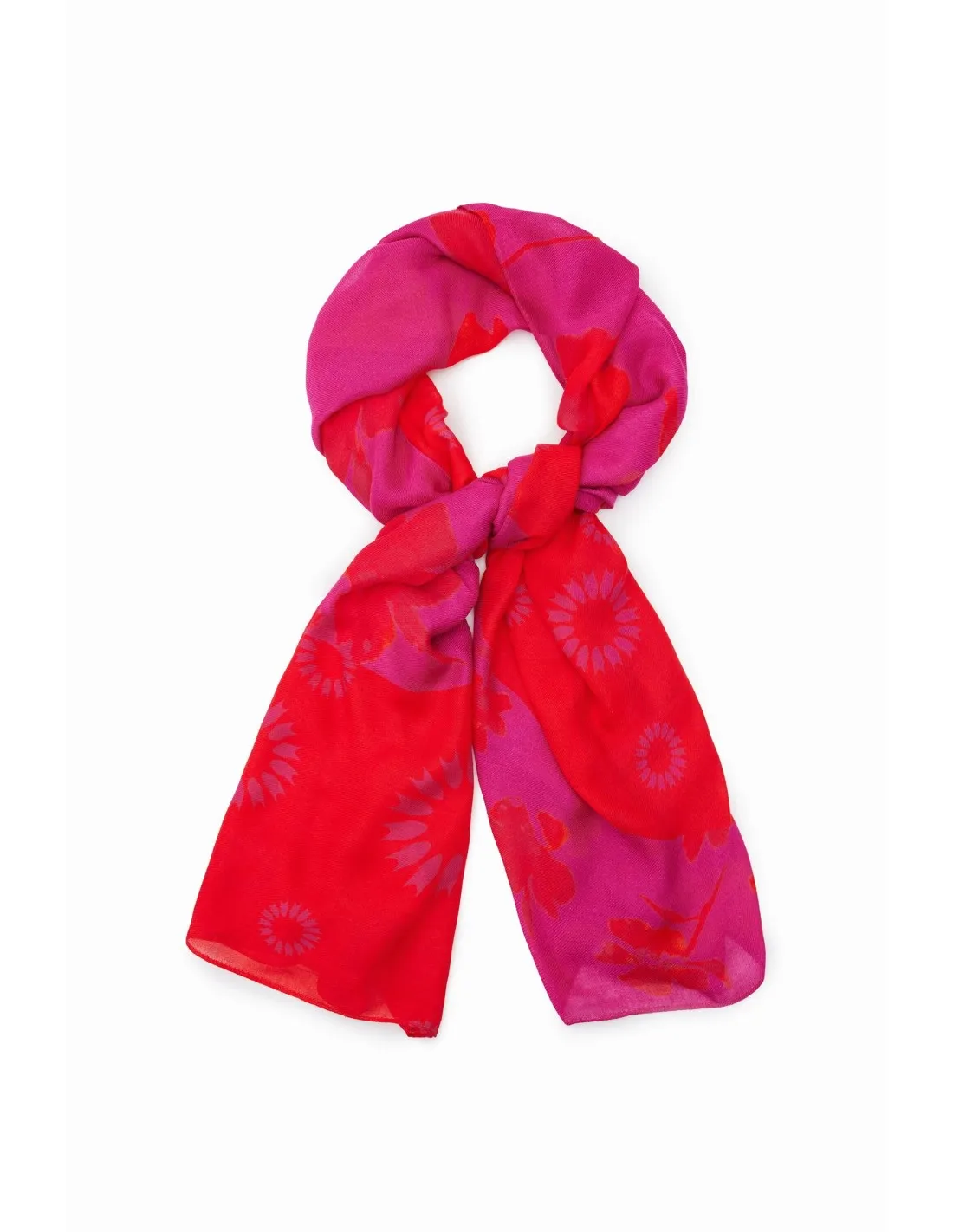 Foulard rectangular flores de Desigual