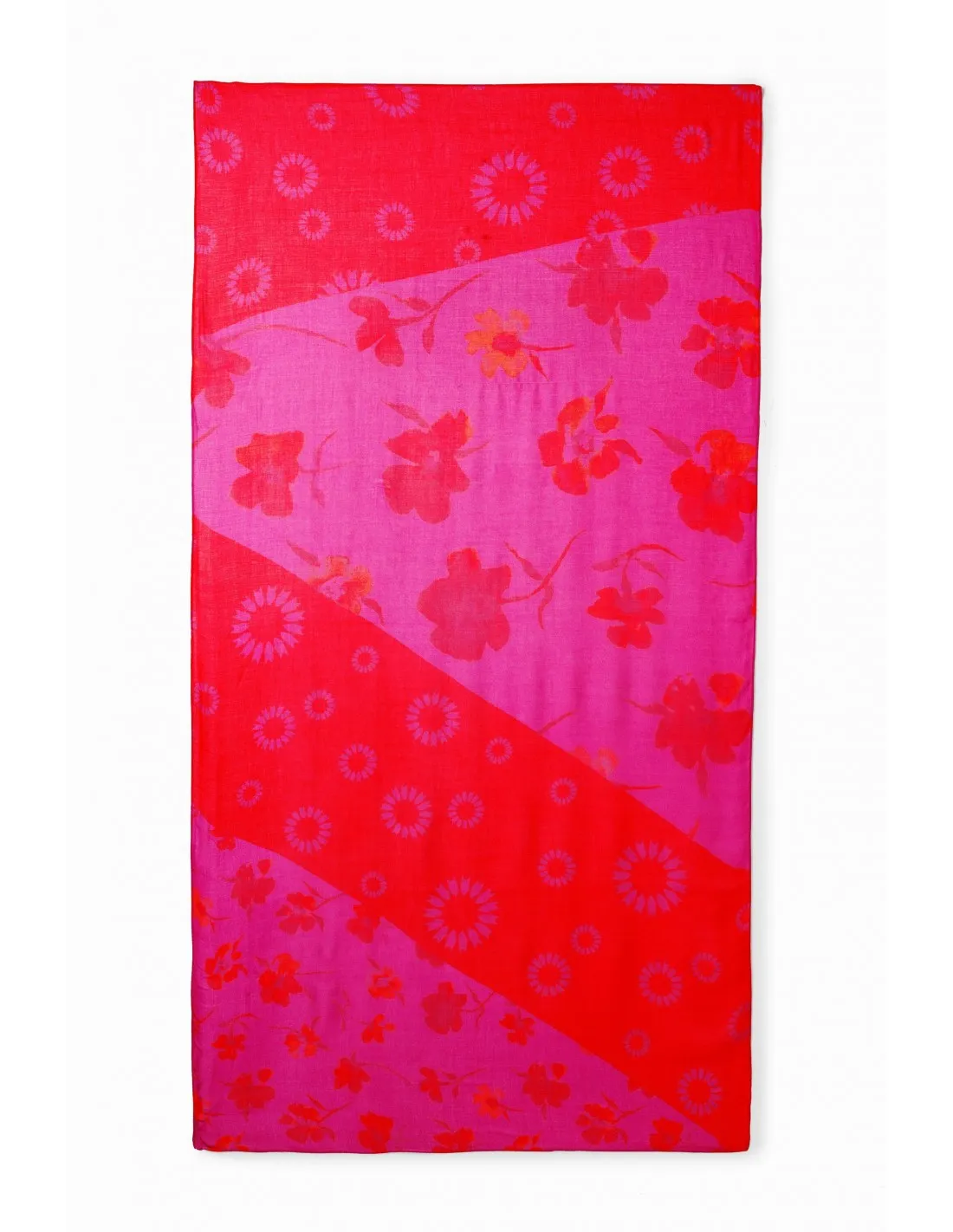 Foulard rectangular flores de Desigual