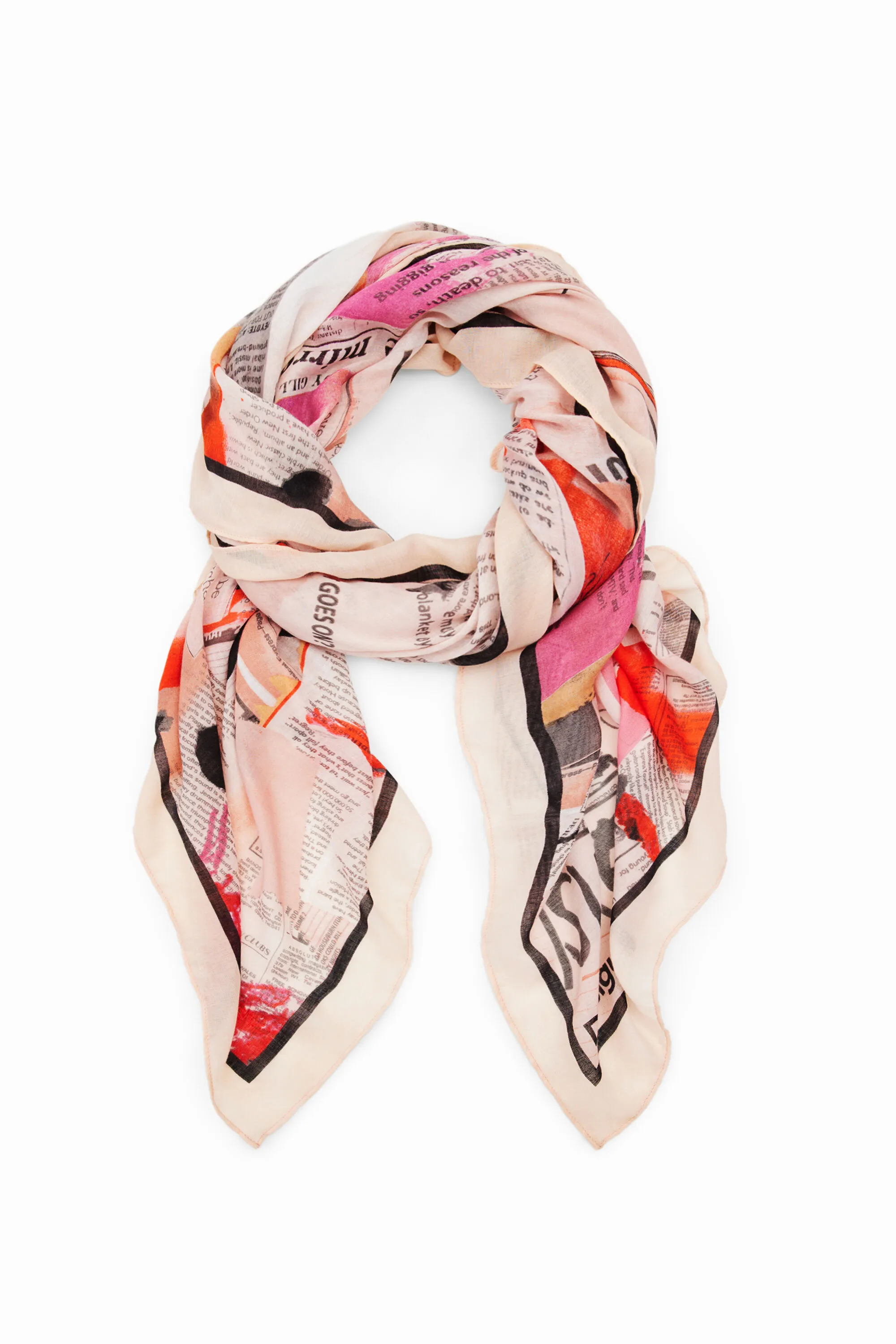 Foulard rectangular periódico