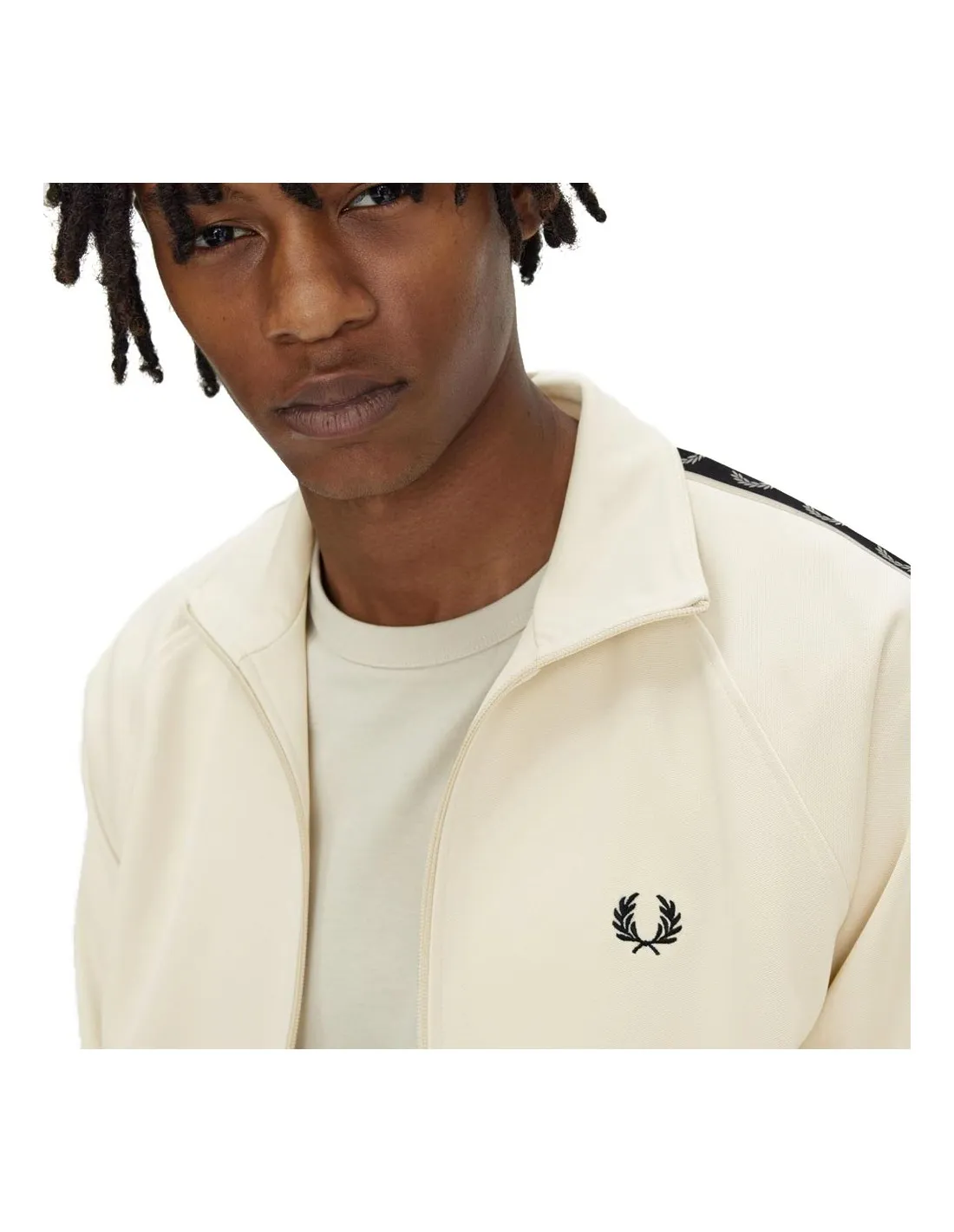 FRED PERRY J5557 OATMEAL AND WARM GRAY