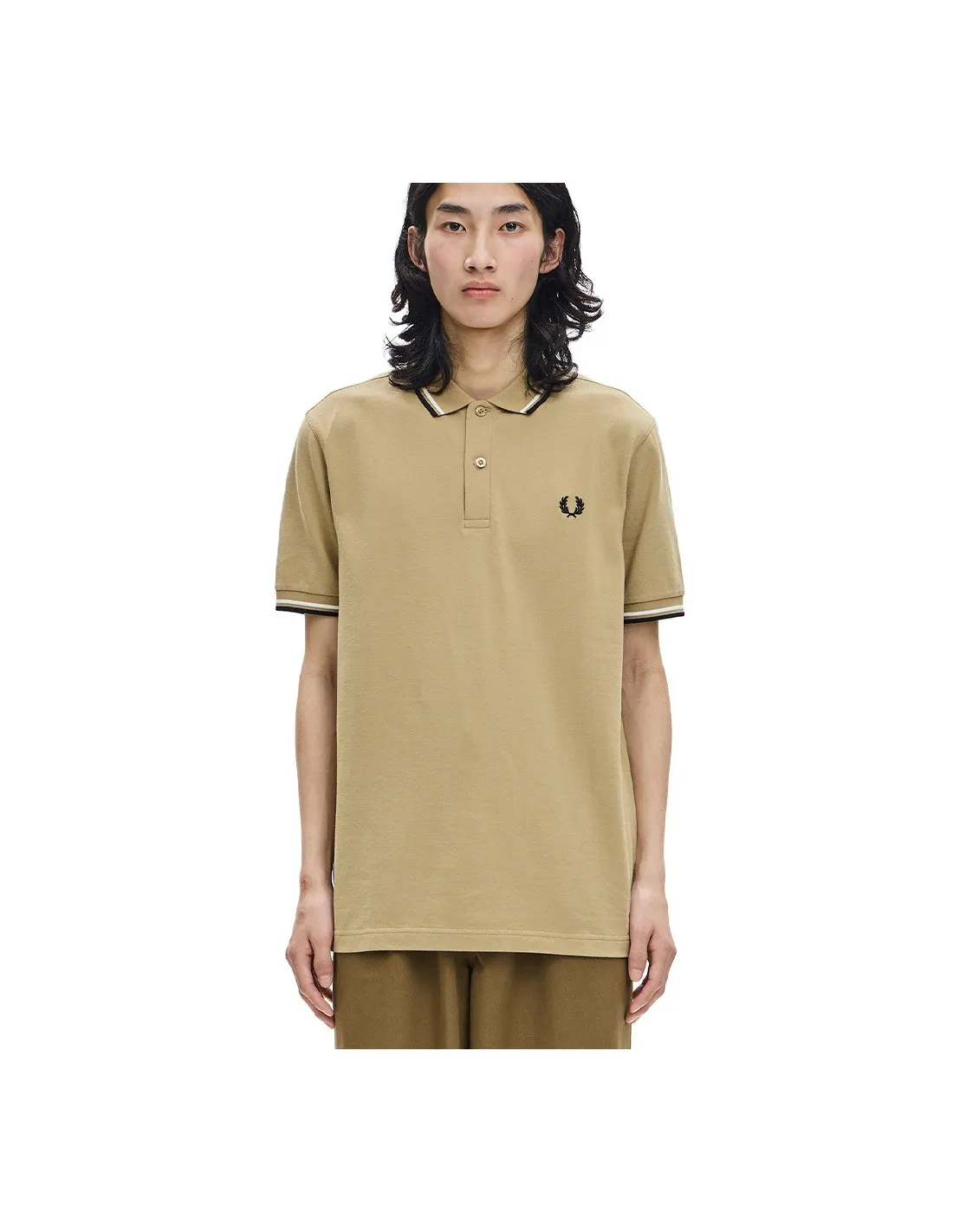 FRED PERRY M3600 WARM STONE/SNOW WHITE/BLACK