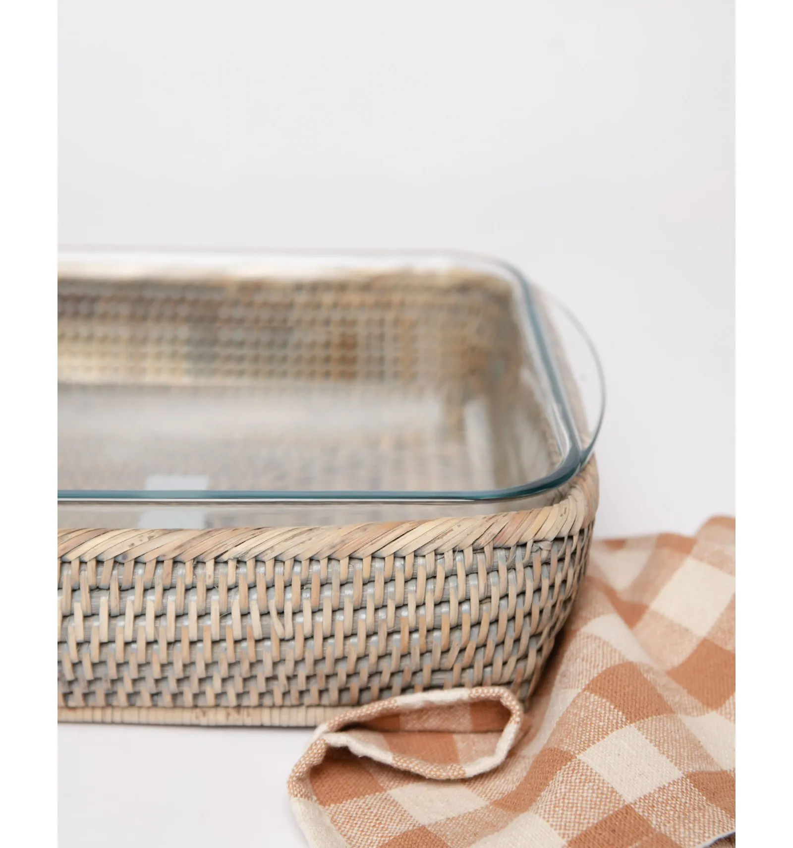 FUENTE RECTANGULAR RATTAN BAOLGI 36X26CM