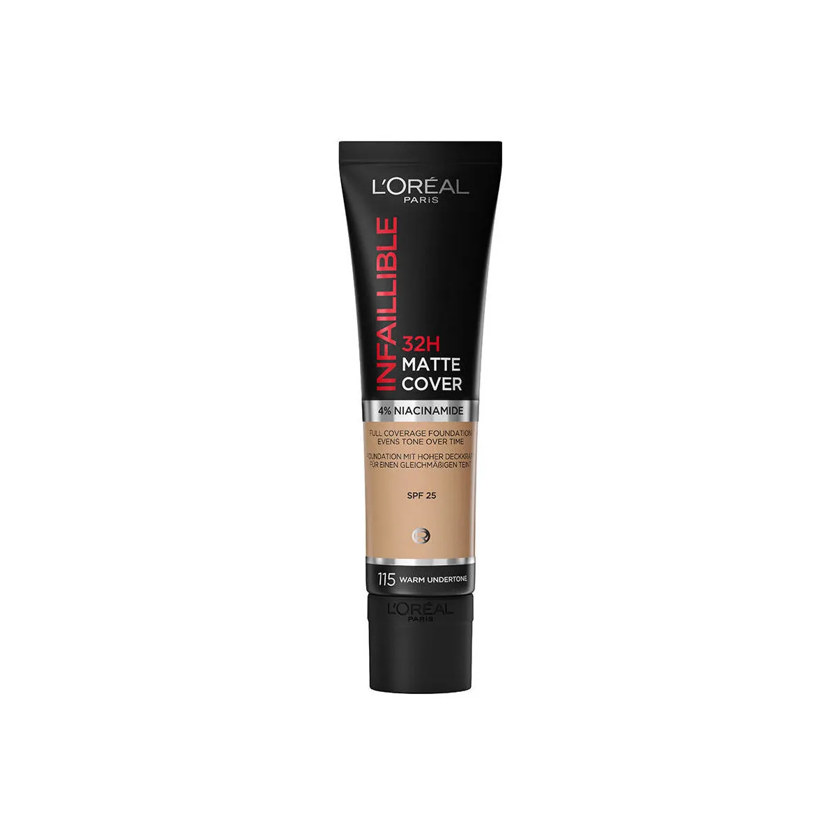 Infaillible 32h Matte Cover Foundation 115 Warm Undertone