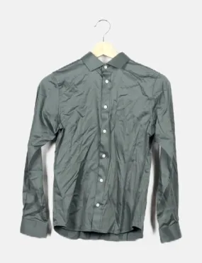 Jack & Jones Camisa verde satinada