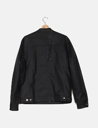 Jack & Jones Chaqueta biker negra