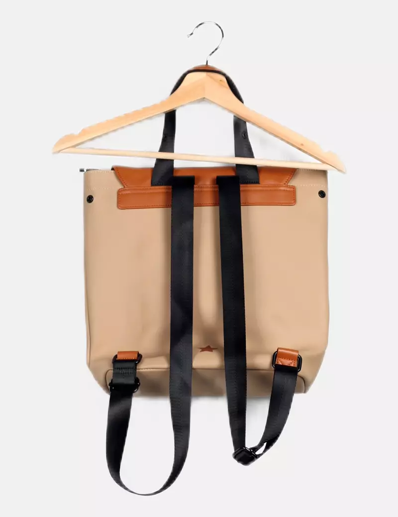 JACKIE SMITH Mochila beige logo