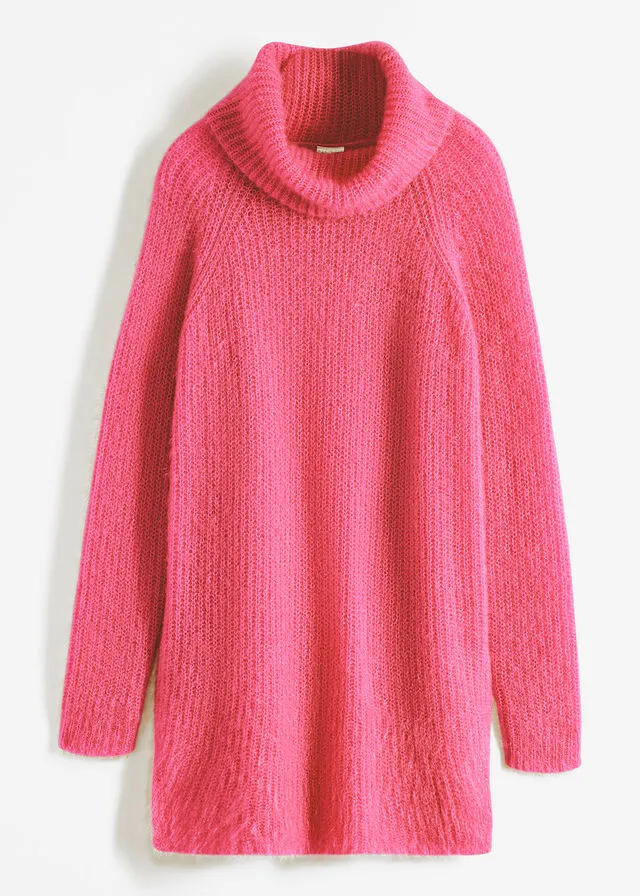 Jersey de cuello alto Rosa