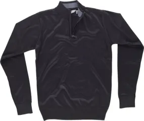 Jersey de punto fino Cuello alto Negro