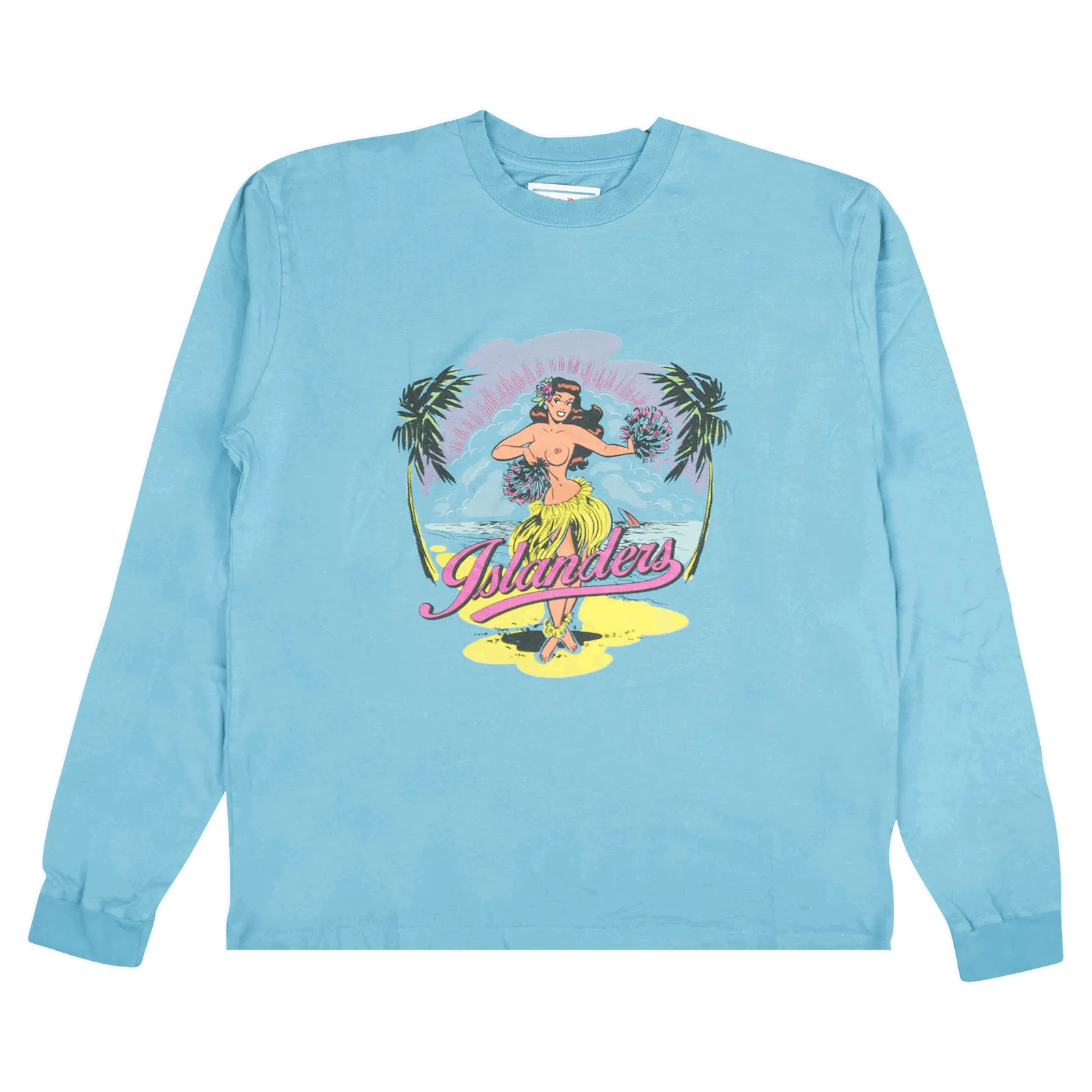 Just Don Long-Sleeve Island Scene T-Shirt