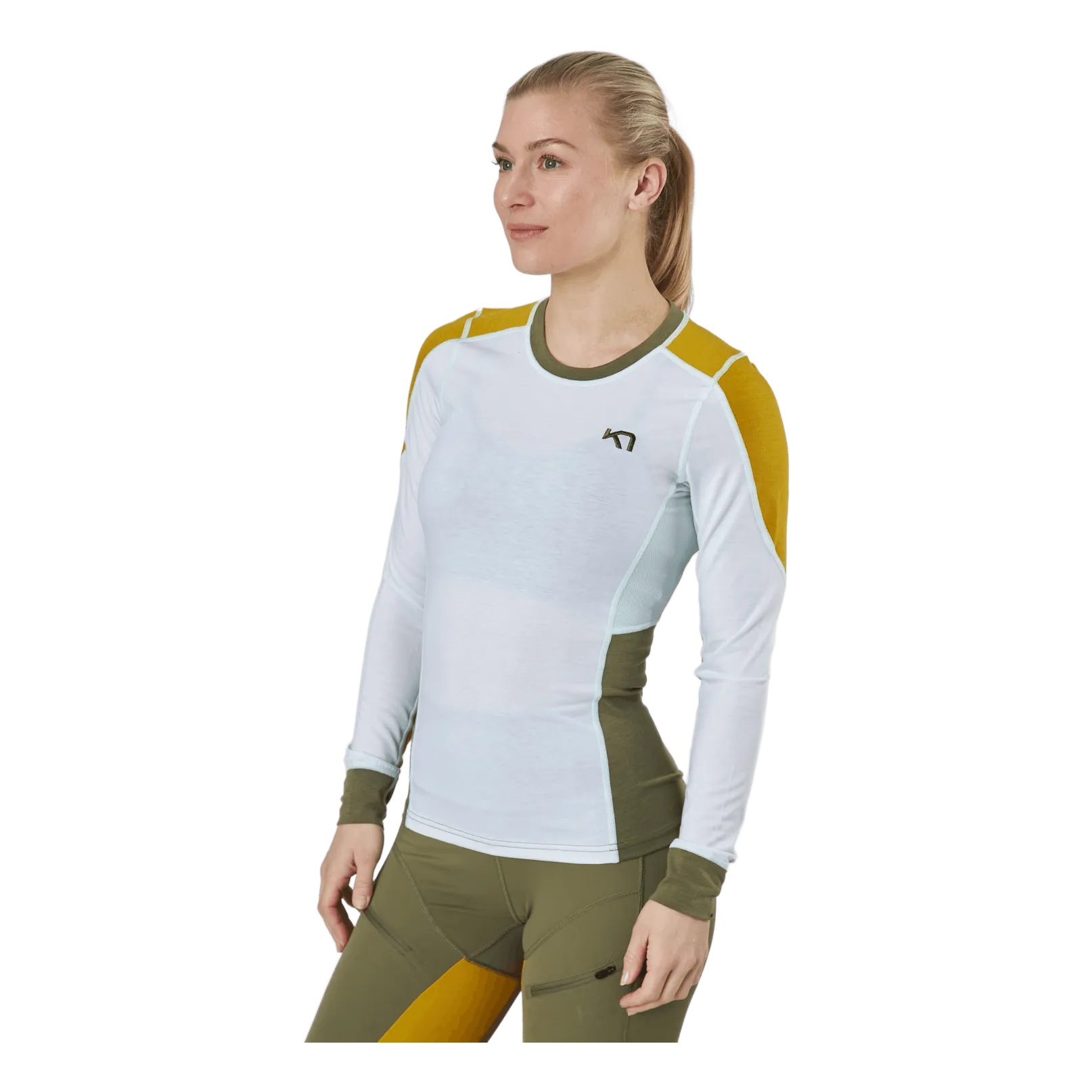 Kari Traa Sanne Hiking Long Sleeve Bwhite