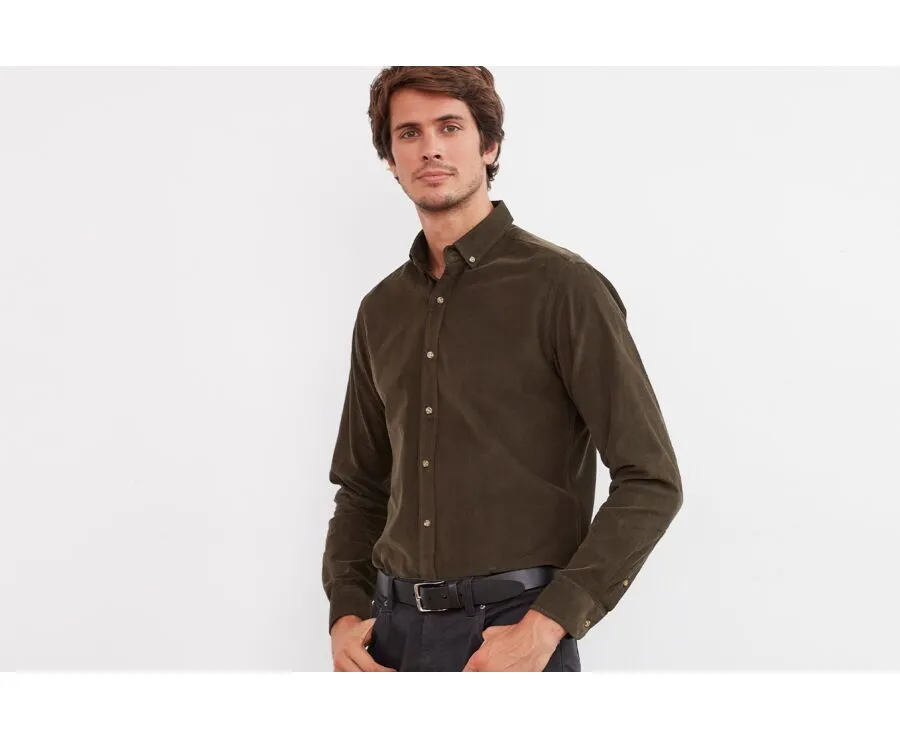 Khaki Corduroy shirt - WAYNE