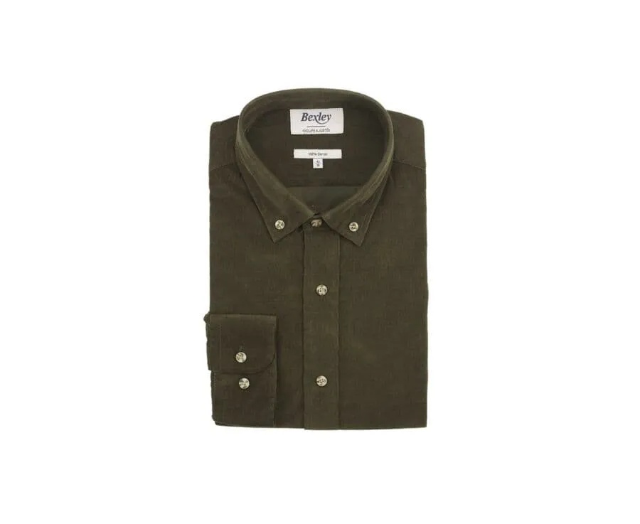 Khaki Corduroy shirt - WAYNE