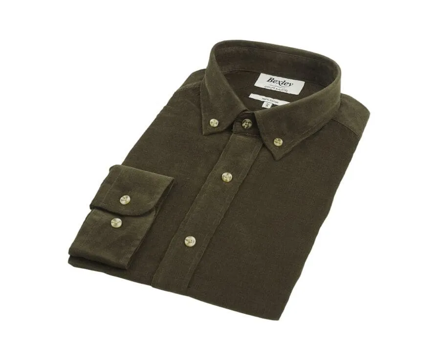 Khaki Corduroy shirt - WAYNE