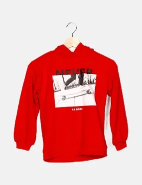 KIDS ONLY Sudadera roja dibujo