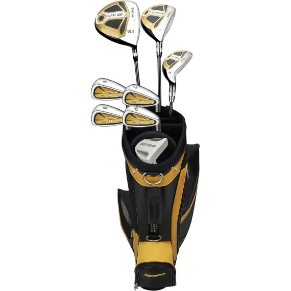 Kit de Golf Nitro X Factor Pro Grafito 13 Piezas