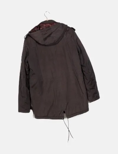 Koroshi Parka verde oscuro capucha